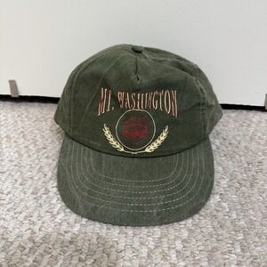 Vintage Mt Washington NH Strap back Hat Cap by Prairie Mountain OSFA Made in USA